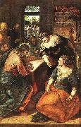 TINTORETTO, Jacopo, Christus bei Maria und Martha